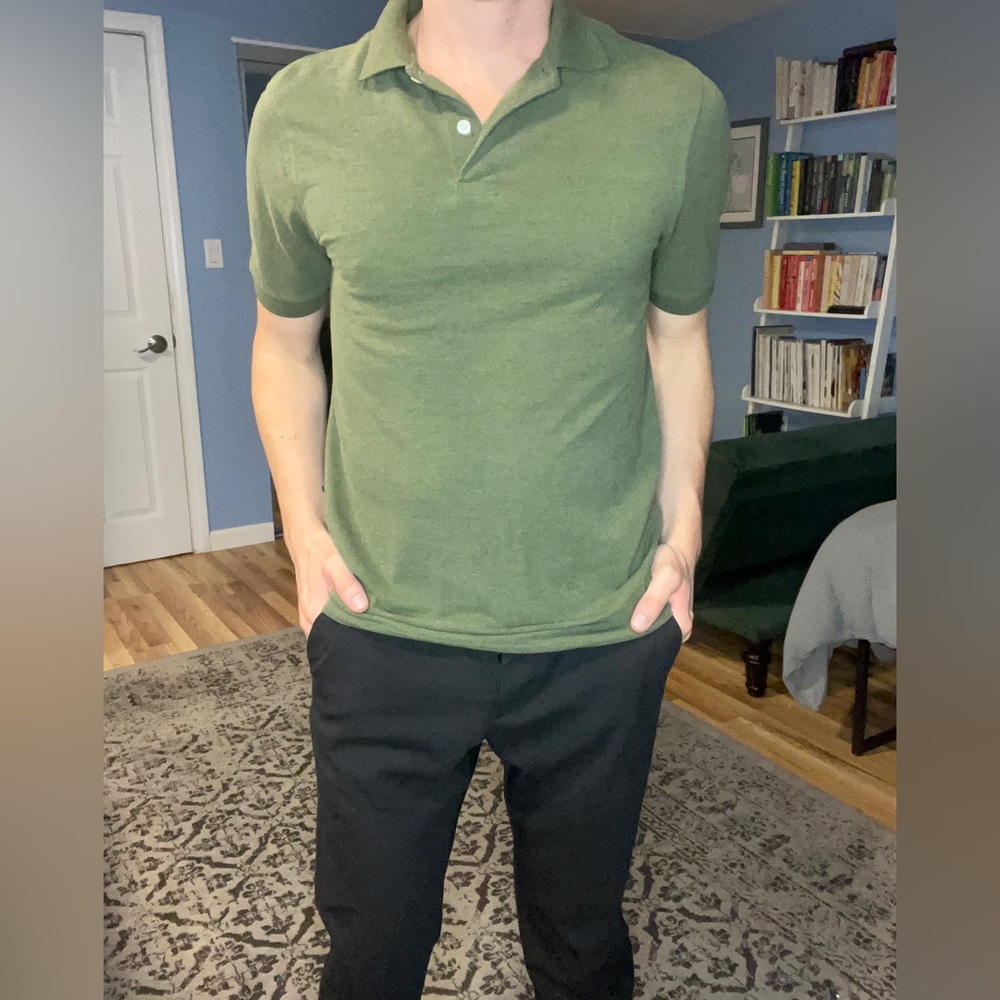Small Green Cotton Merona Polo